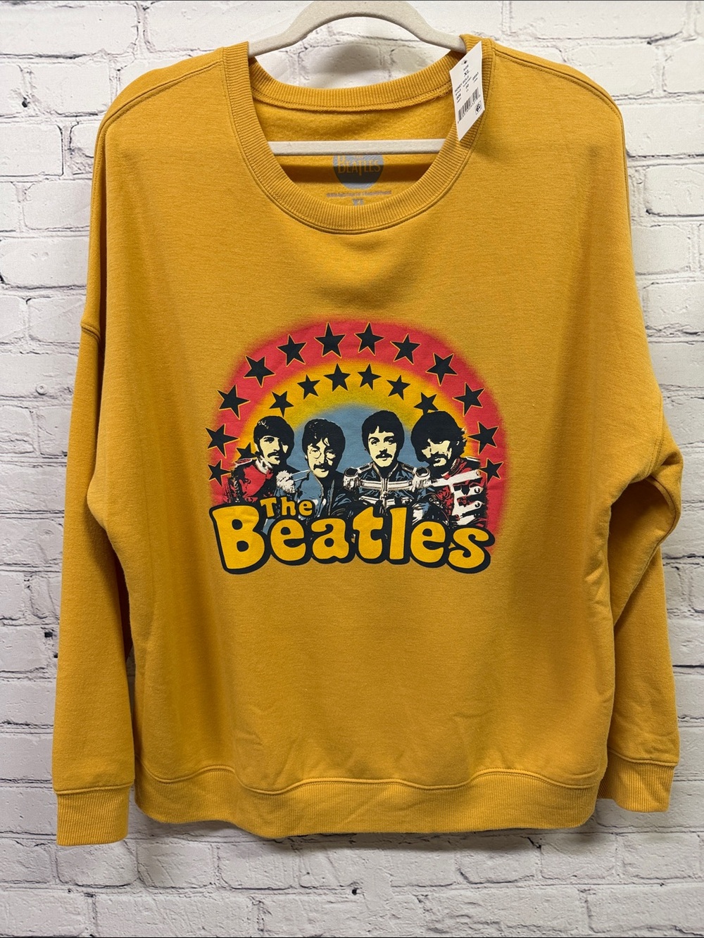 The Beatles Sweatshirt XL super soft New! Honey gold color.